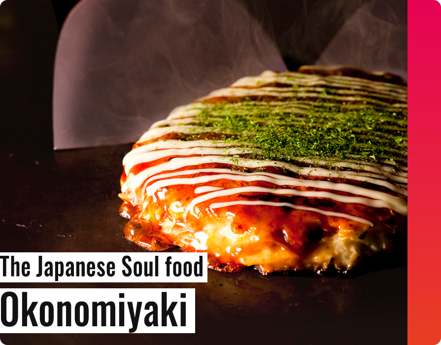 Japanese street food 'okonomiyaki'