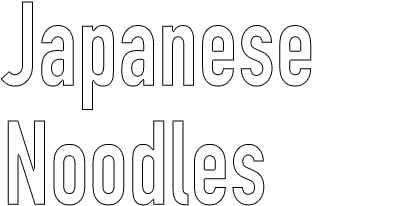 Japanese noodles